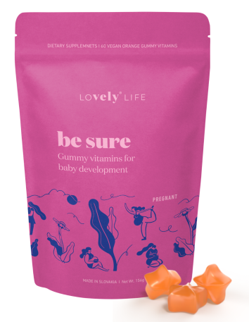 Vely Gumené vitamíny pre správny vývoj bábätka v brušku be sure lovely life 2