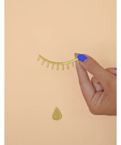 Zlaté trio očí nažehľovačka 2