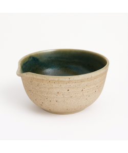 Keramická miska na matchu Midori – handmade by Martina Švarc