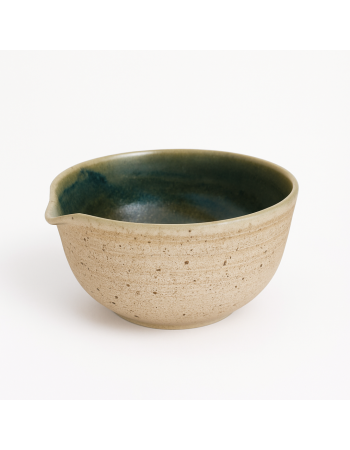 Keramická miska na matchu Midori – handmade by Martina Švarc